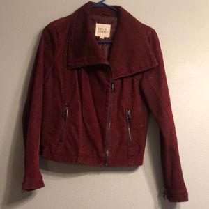 Burgundy jacket!  Great with jeans! Size M